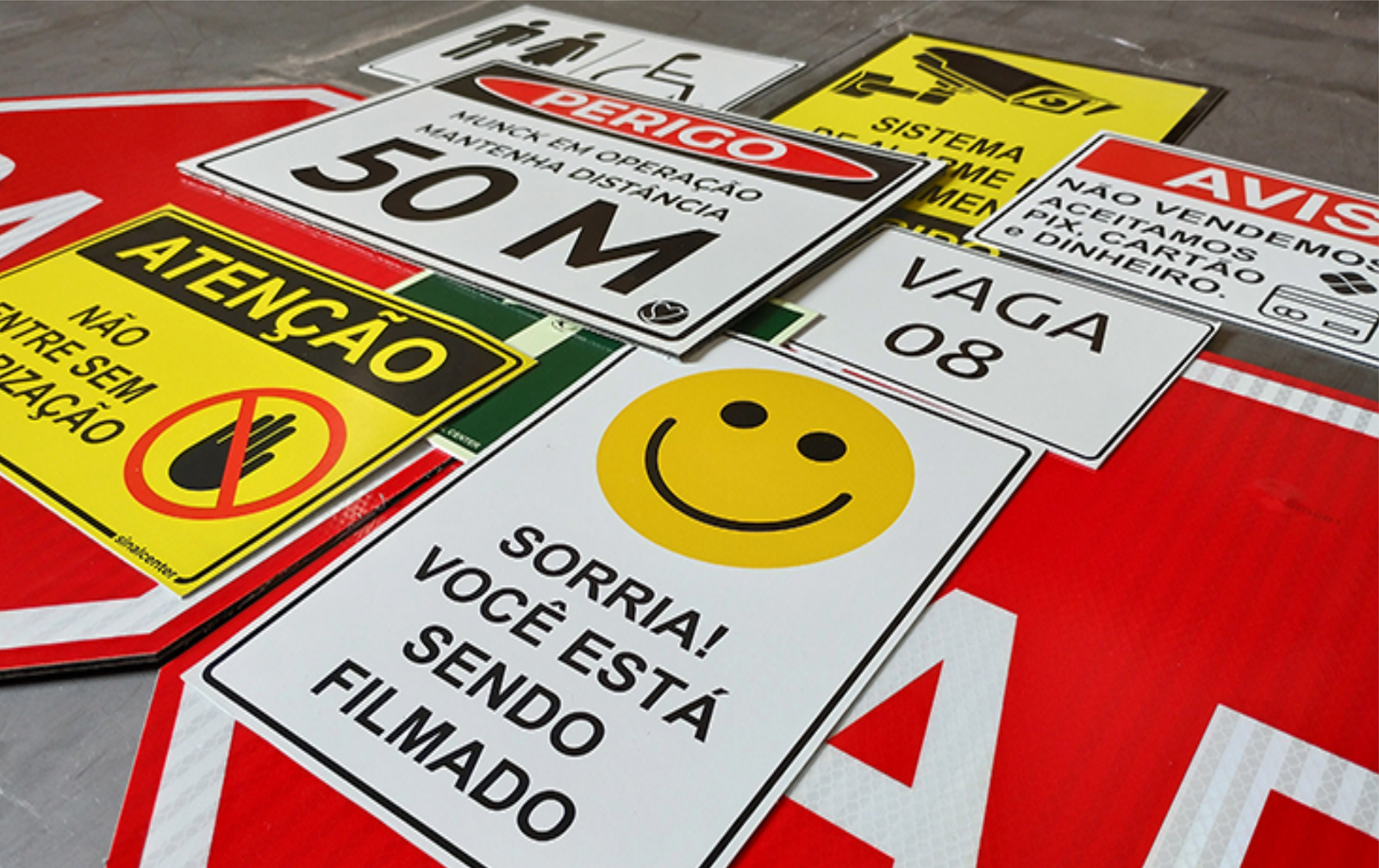 PLACAS DE SINALIZAÇÃO