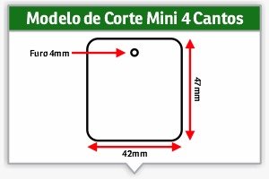 TAGS - 1000 UNIDADES - 5X5 OU 9X1 - 4X0 OU 4X1