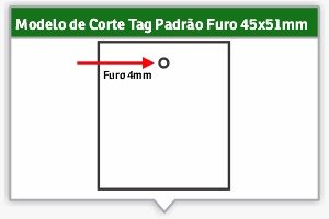 TAGS - 1000 UNIDADES - 5X5 OU 9X1 - 4X0 OU 4X1