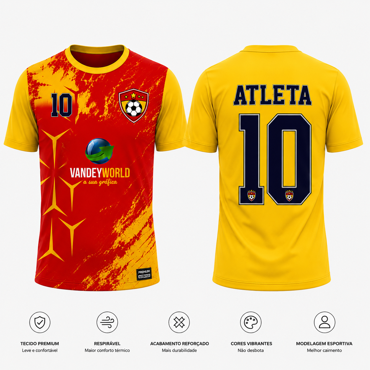 UNIFORME FUTEBOL CAMISA -TOTAL FRENTE