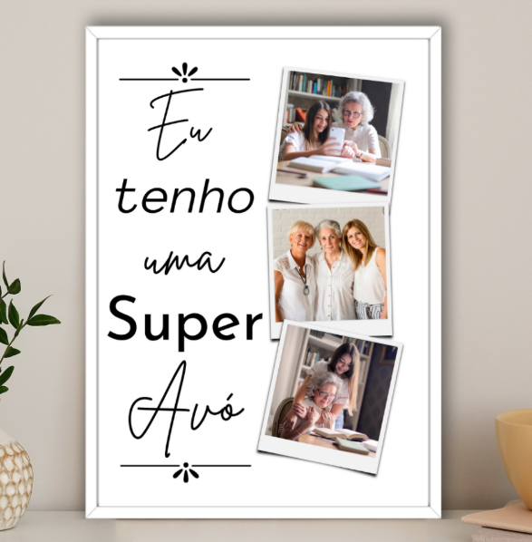 QUADRO COM FOTO PERSONALIZADA 20X30