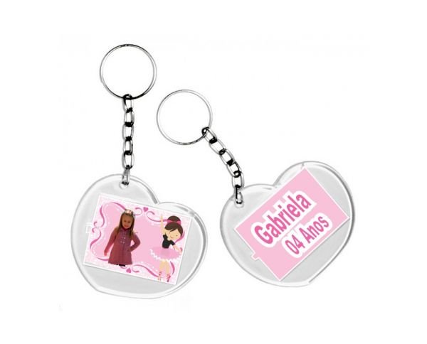 CHAVEIRO - OUTDOOR N2 PERSONALIZADO CORAÇÃO