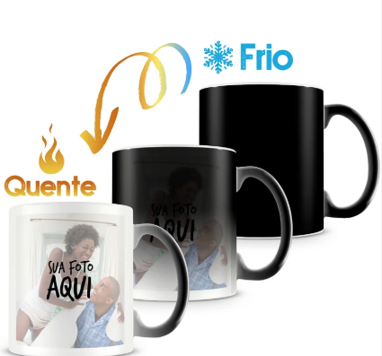 CANECA MAGICA PORCELANA PERSONALIZADA