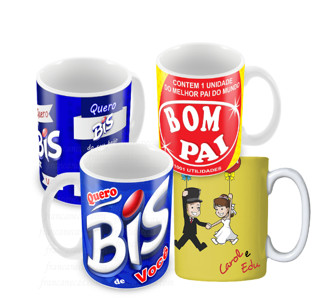 CANECA BRANCA PORCELANA PERSONALIZADA
