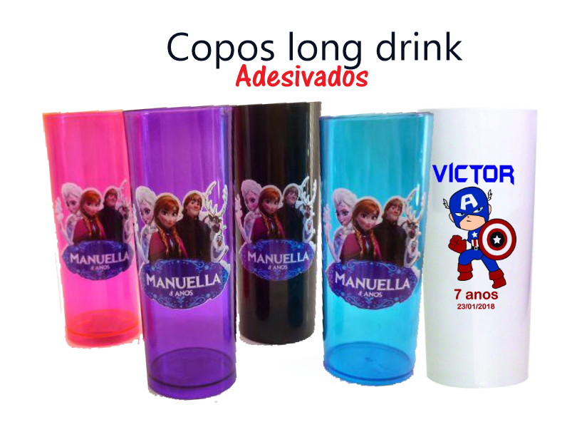 COPO LONG DRING 350ML - ADESIVADO