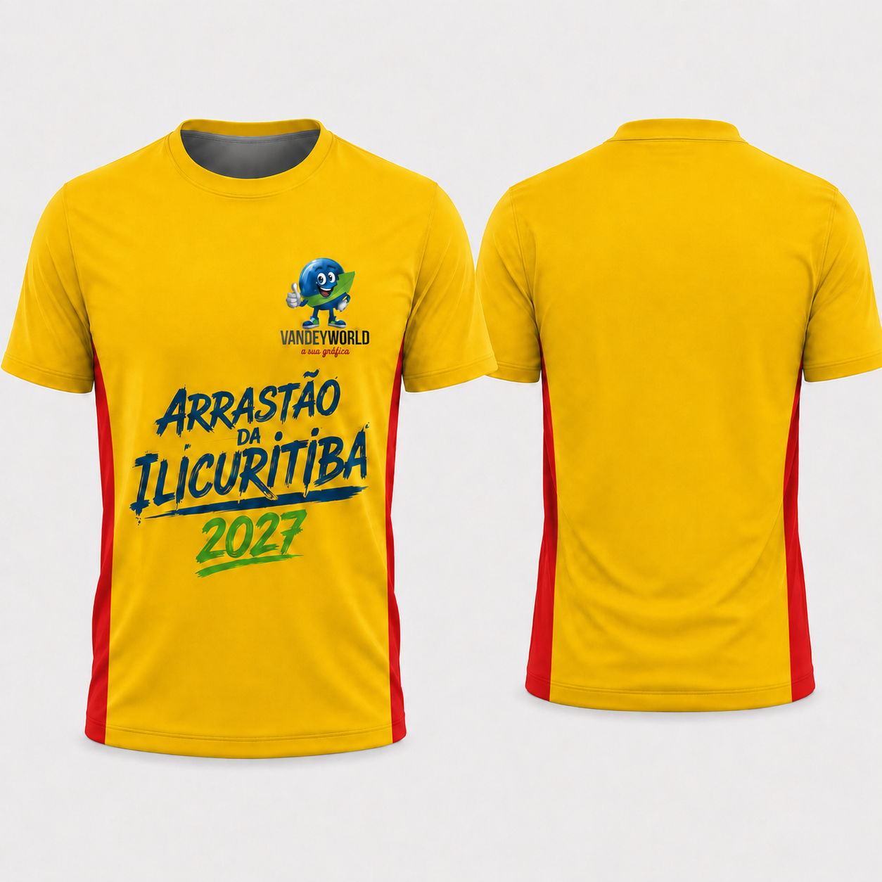 CAMISA  BASICA LOCALIZADA  FRENTE + FAIXA  LATERAL