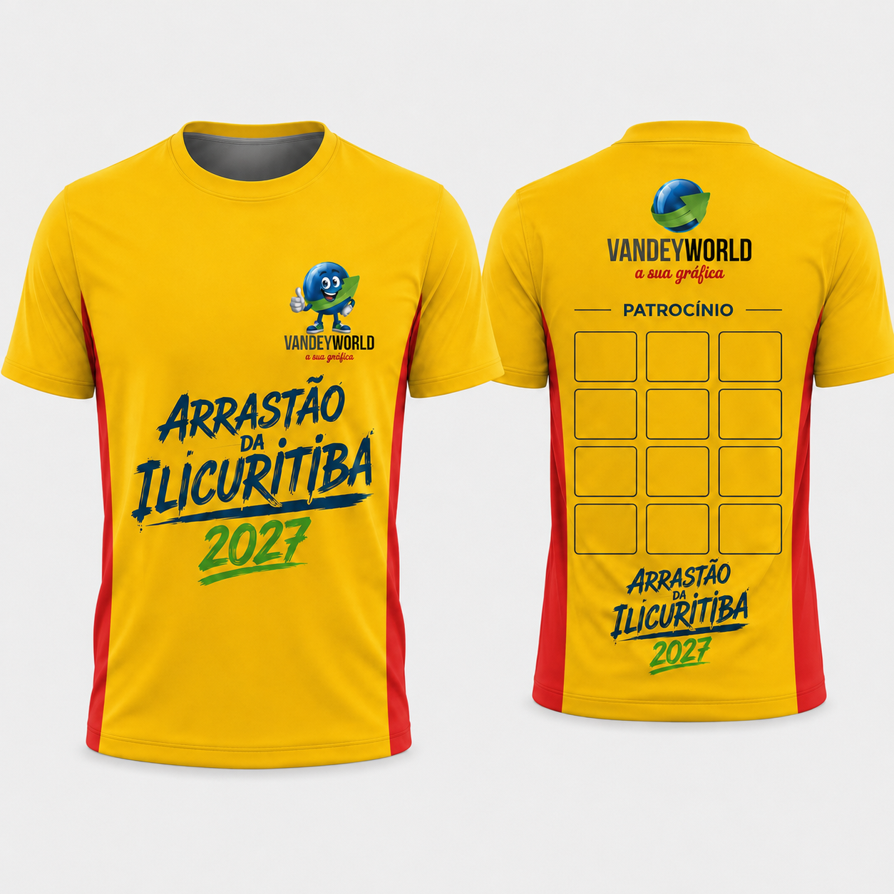 CAMISA  BASICA LOCALIZADA  FRENTE E COSTA + FAIXA  LATERAL