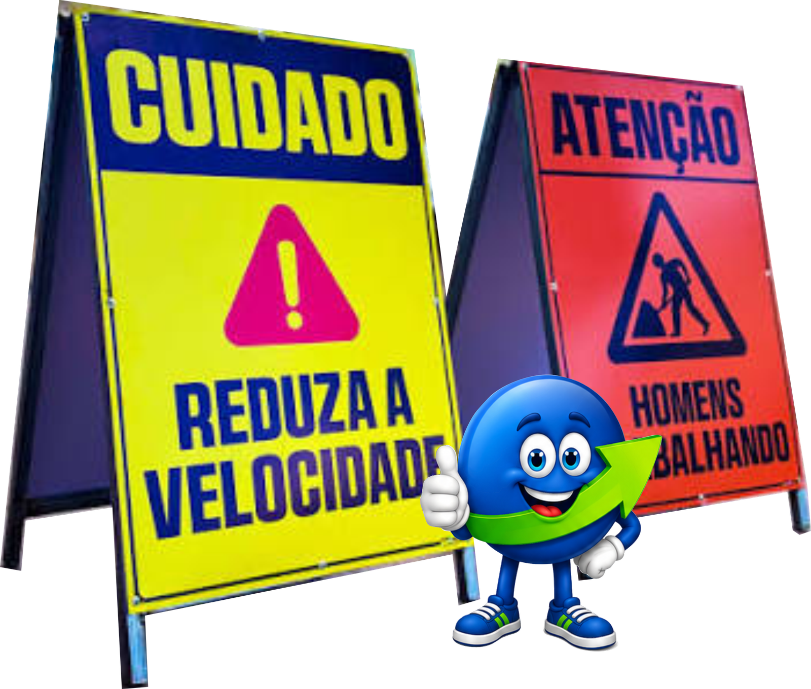 PLACA - CAVALETE ZINCO DE UM LADO ADESIVADO