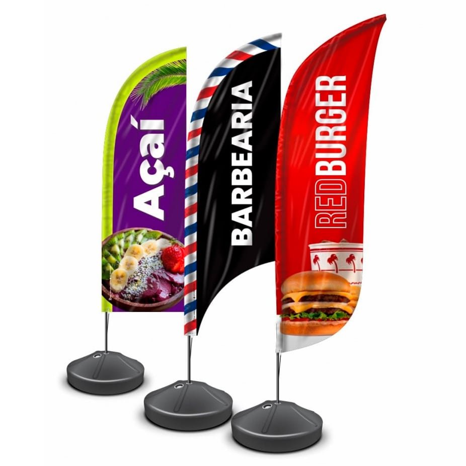 WIND BANNER COMPLETO - DIVERSOS TAMANHOS