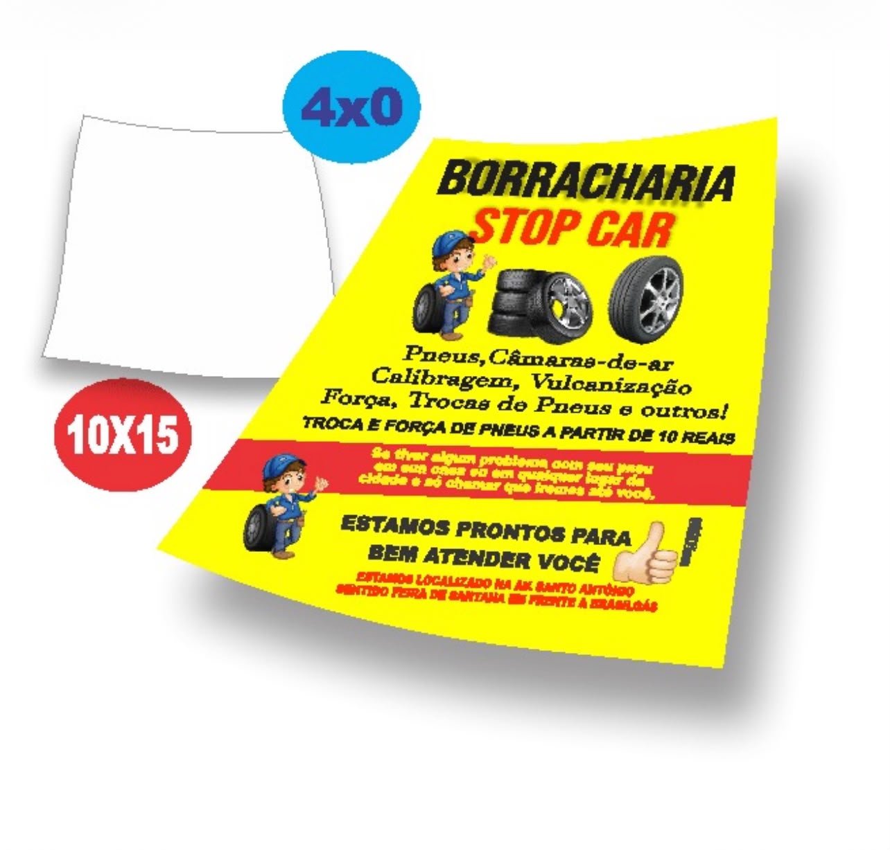 10.000 PANFLETOS 10X14  90G 4X0