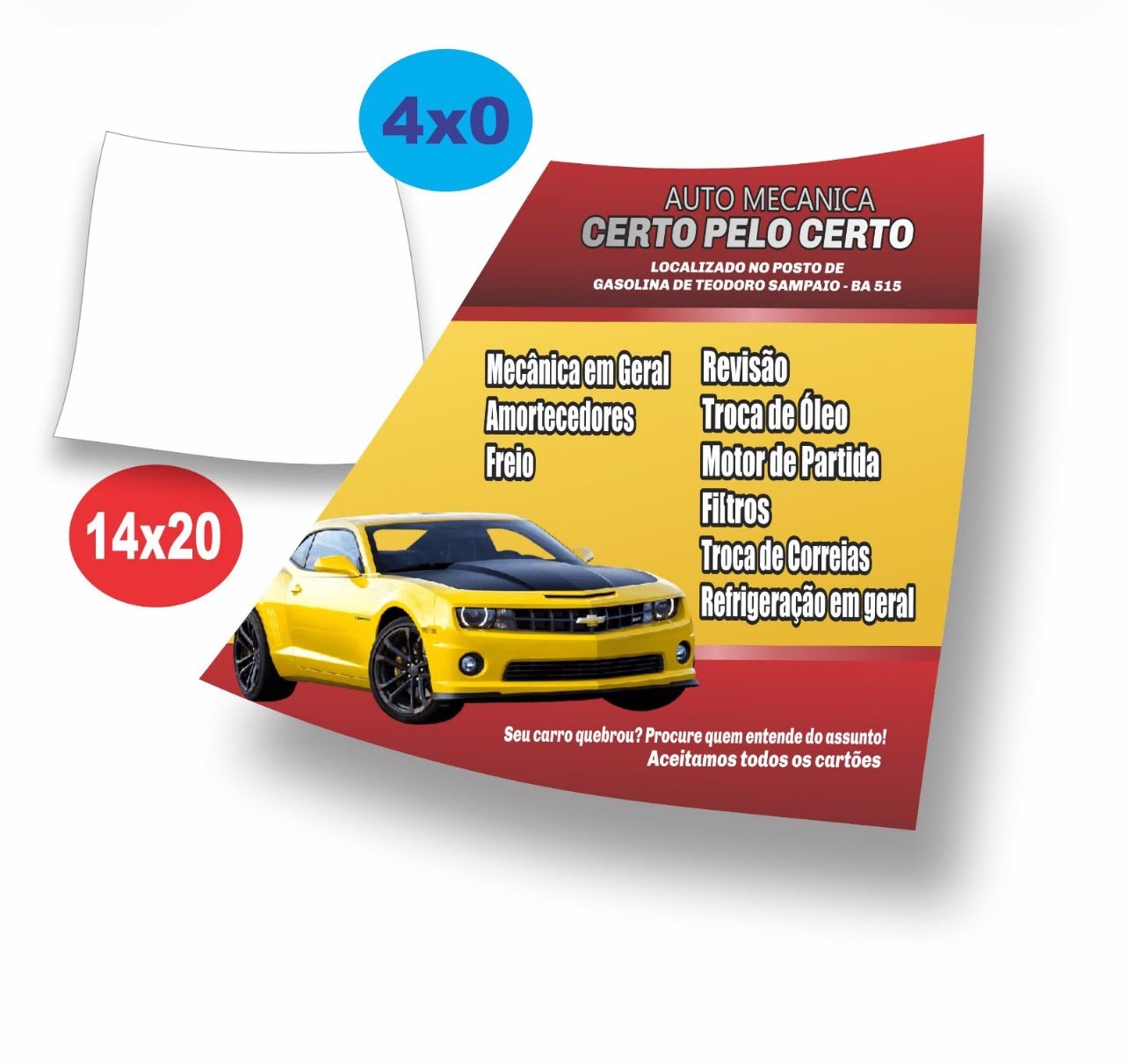 10.000 PANFLETOS 14X20  90G 4X0