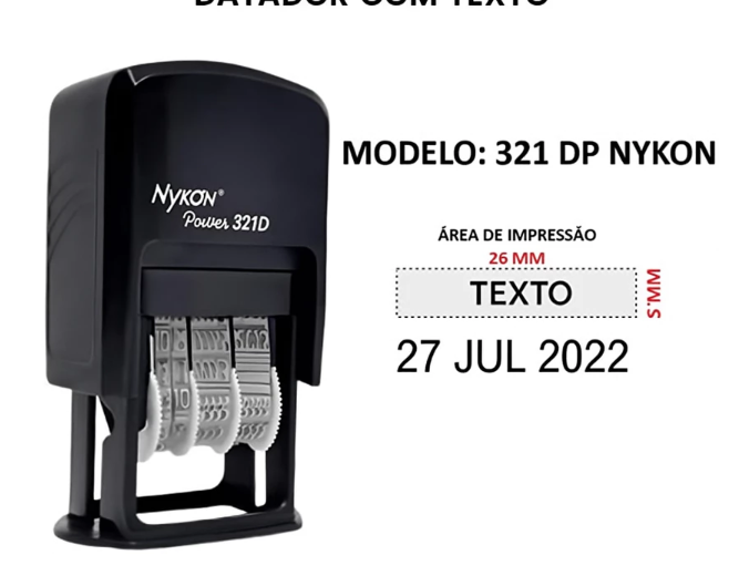 CARIMBOS NIKON 321DP DATADOR +TEXTO