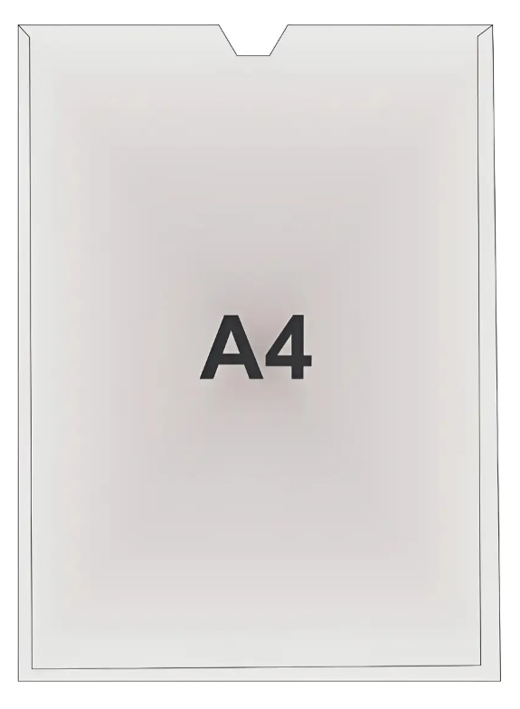 PORTA DOCUMENTO ACRILICO 2MM CRISTAL