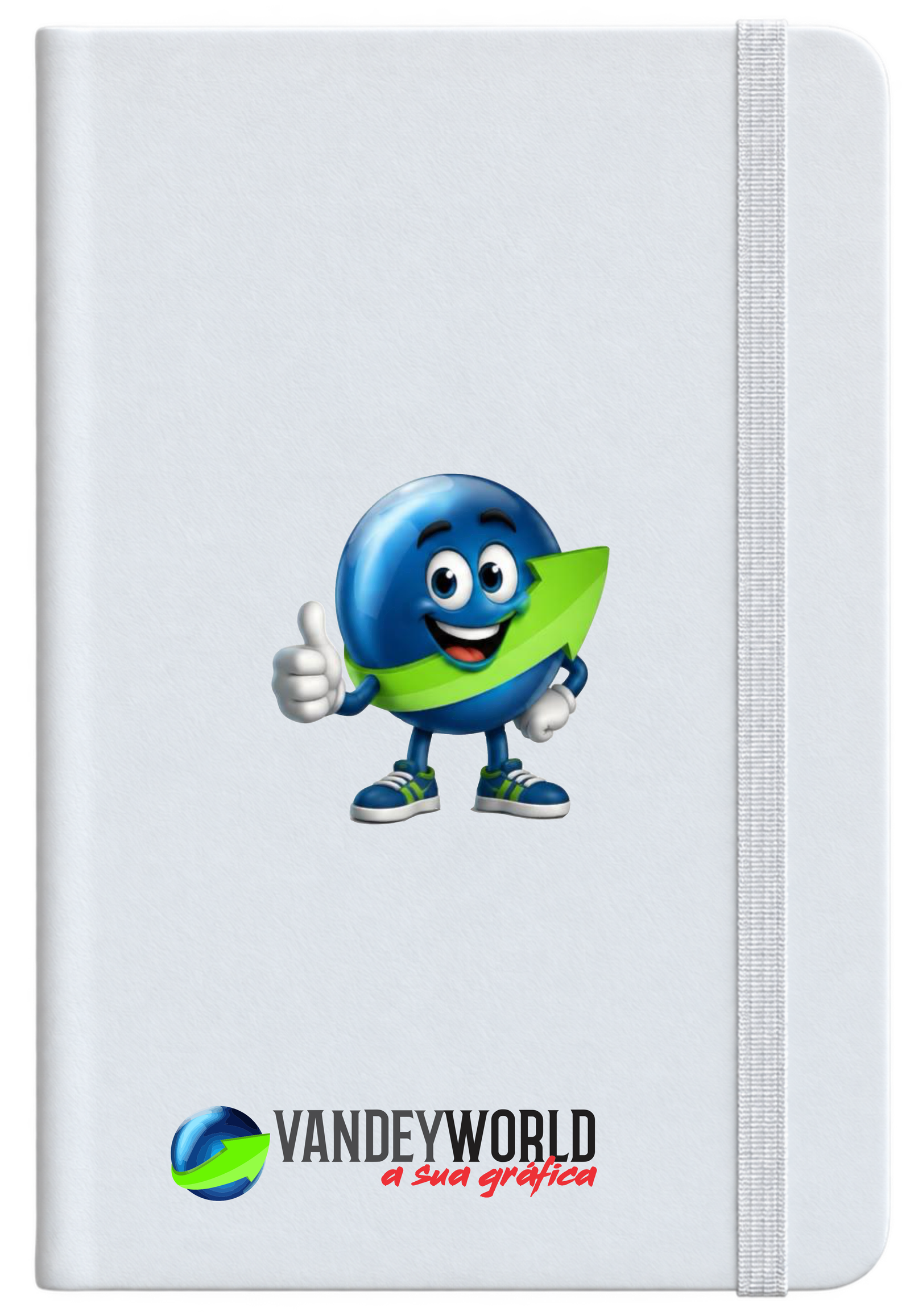 AGENDA PERSONALIZADA PARCIAL EM UV- CAPA DURA 14X20 -BRANCA