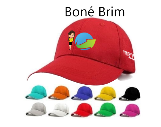 BONE EM BRIM PERSONALIZAD0 PARCIAL EM UV- UNITARIO