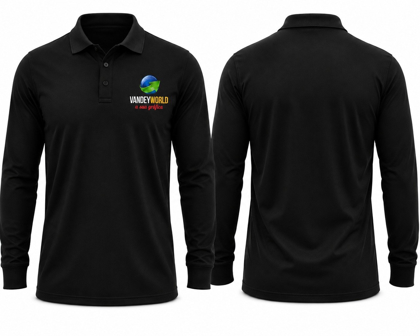 CAMISA MANGA LONGA POLO BORDADO FRENTE