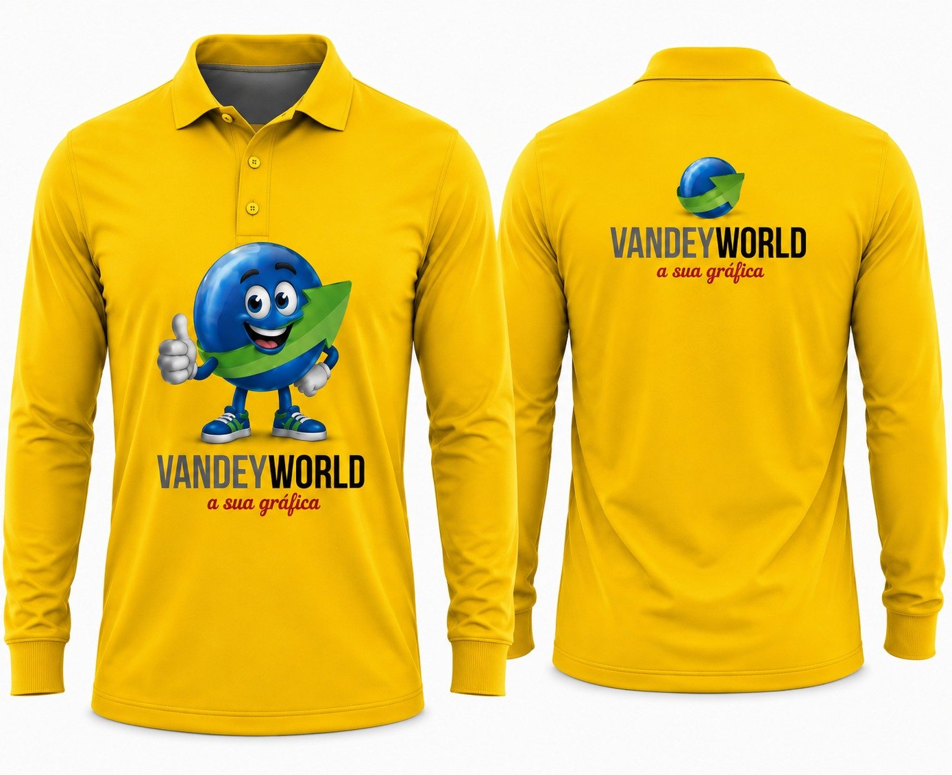 CAMISA MANGA LONGA POLO ESTAMPA LOCALIZADA