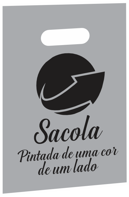 1000 - SACOLA PLÁSTICA BOCA VAZADA GRANDE - 30x40 CM