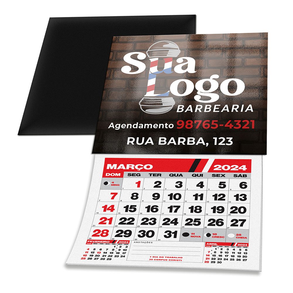 500 - IMÃ C/ CALENDÁRIO - 5x4,5 - VINIL