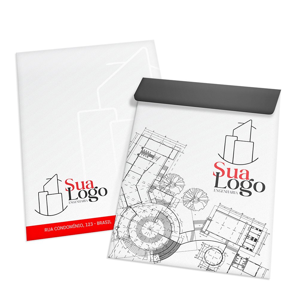 10 - ENVELOPES TIMBRADO A5 - 20X28CM - 4X0