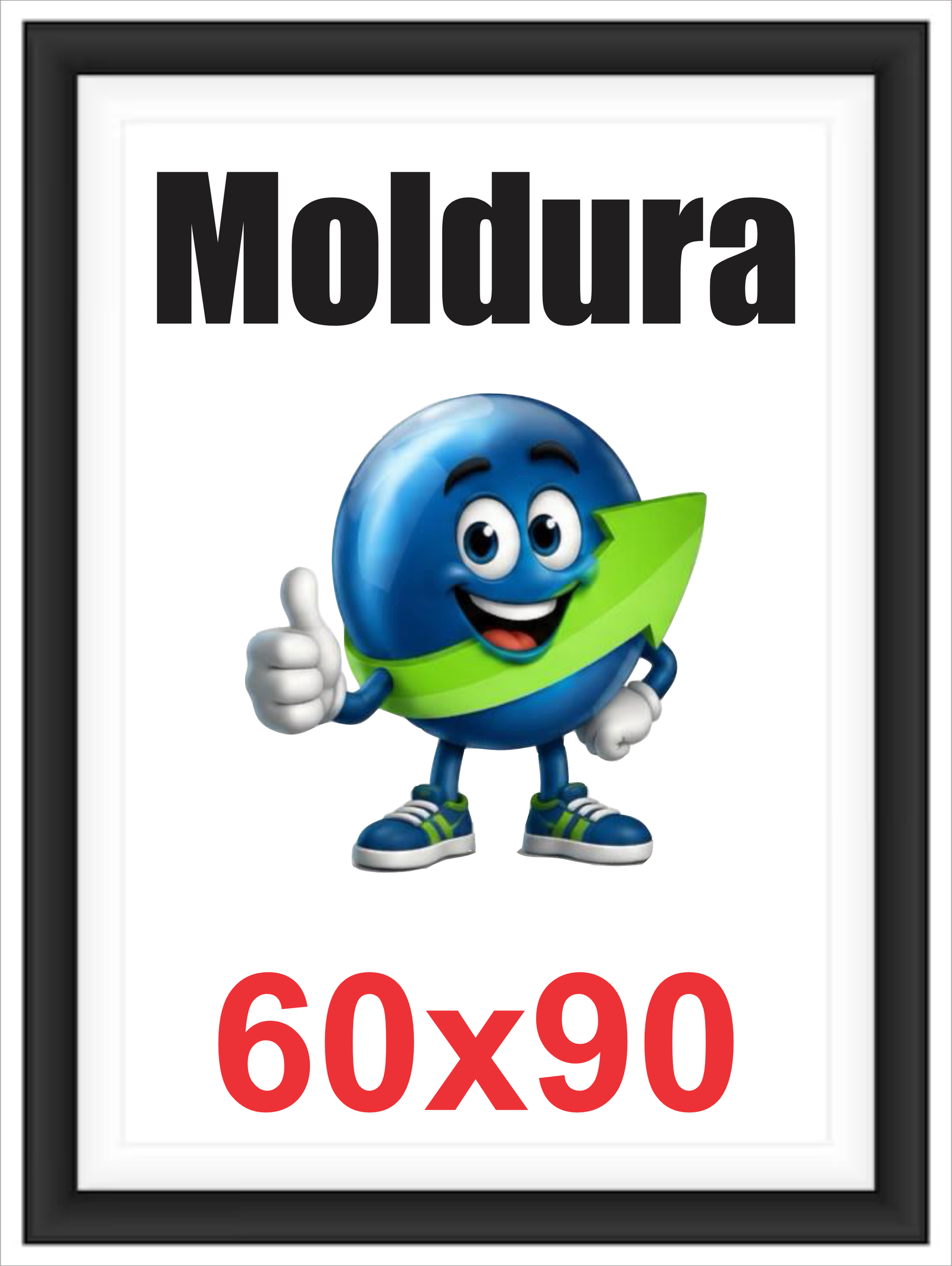 QUADRO MOLDURA - MADEIRA - 60X90 SEM FOTO