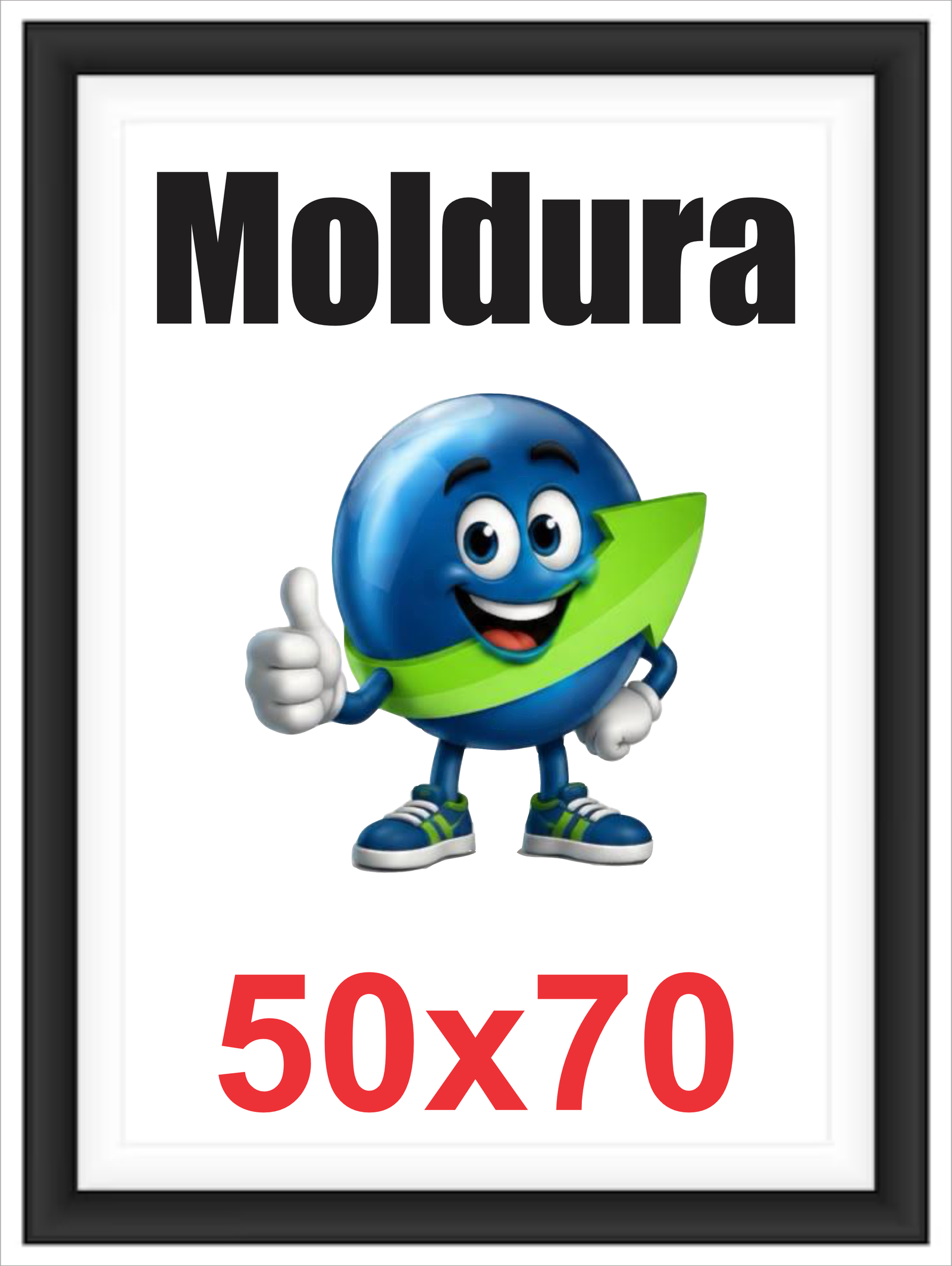 QUADRO MOLDURA - MADEIRA - 50X70 SEM FOTO