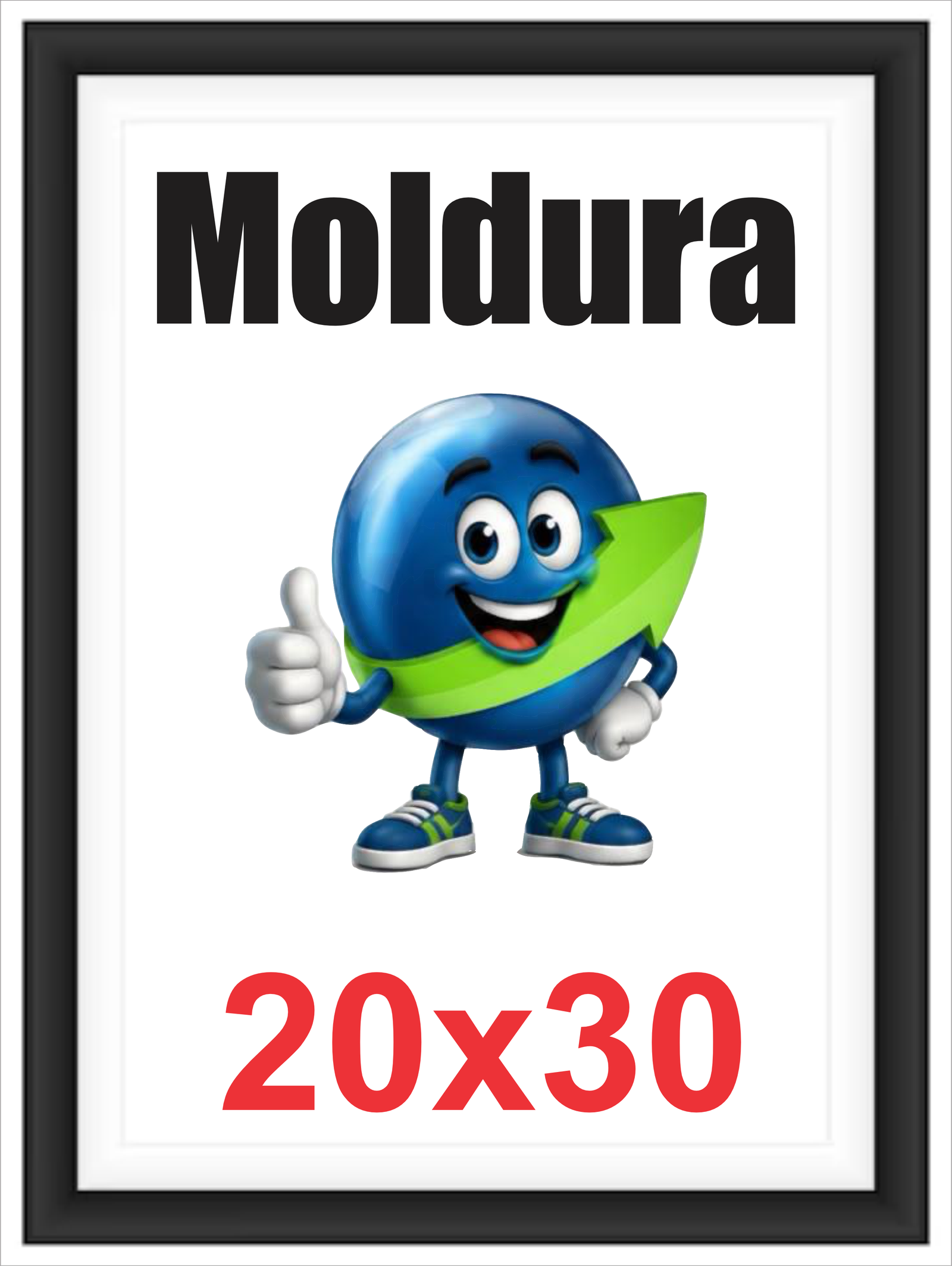 QUADRO MOLDURA - MADEIRA - 20X30 SEM FOTO