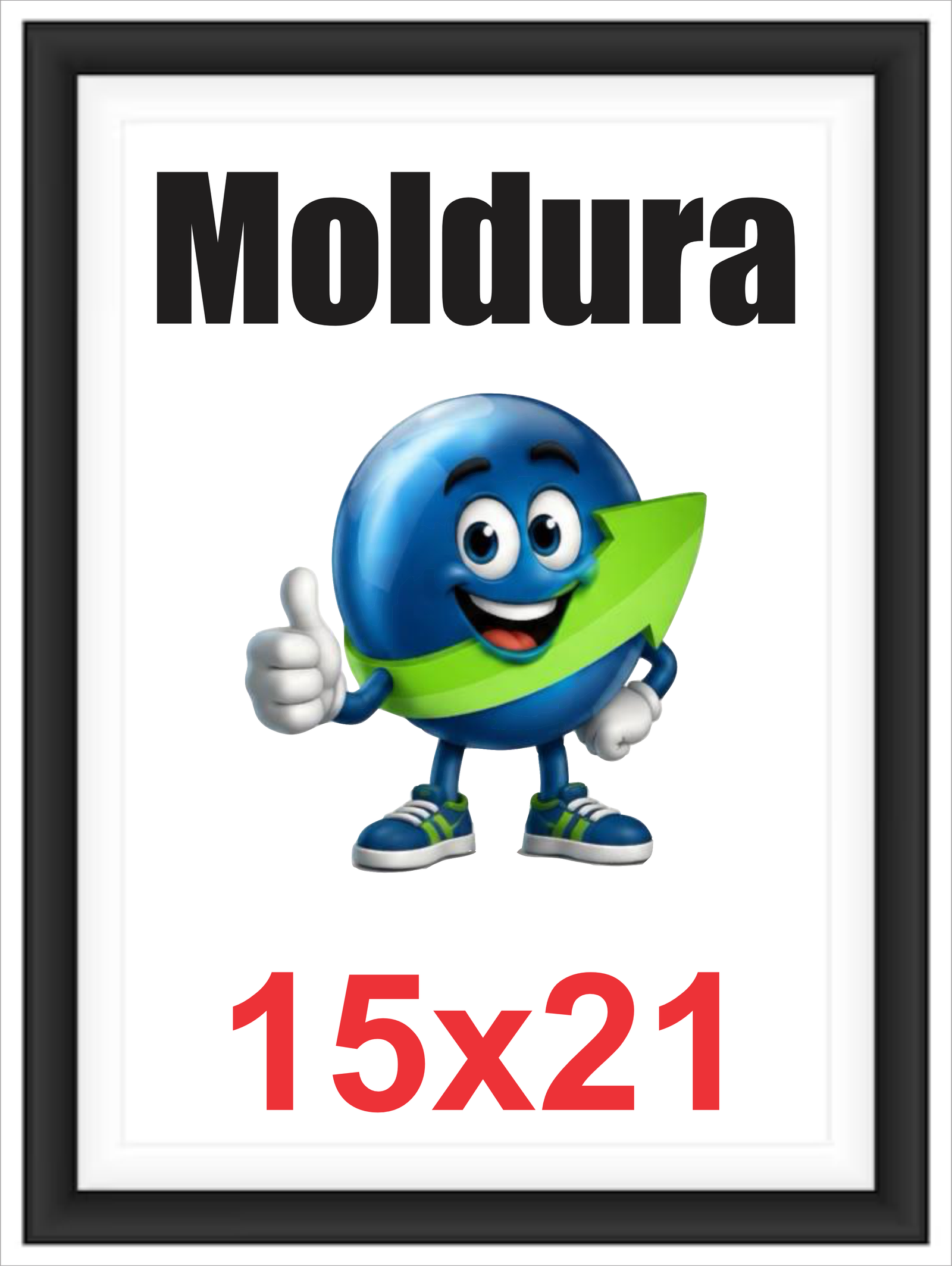 QUADRO MOLDURA - MADEIRA - 15X21 SEM FOTO