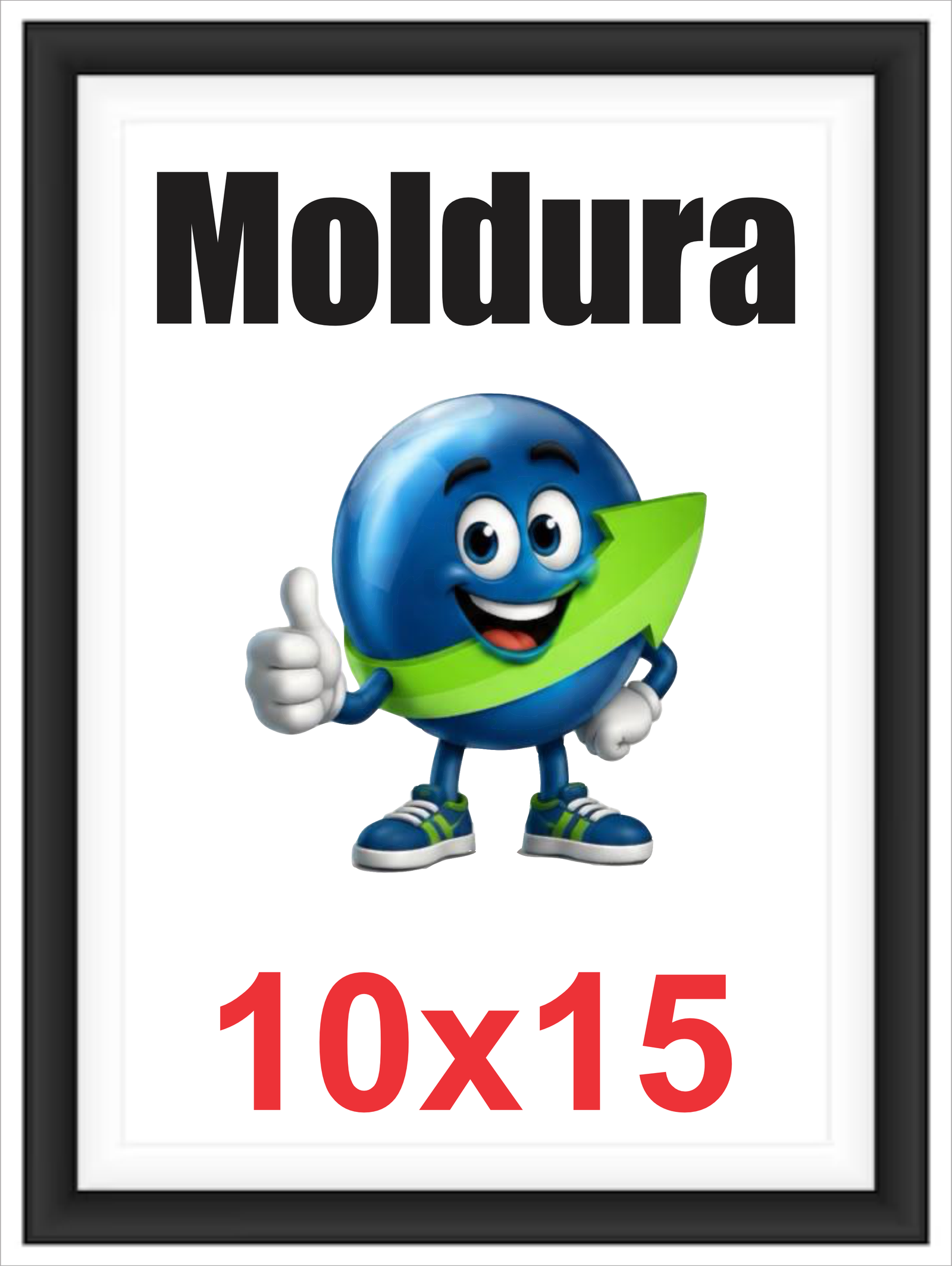 QUADRO MOLDURA - MADEIRA - 10X15 SEM FOTO