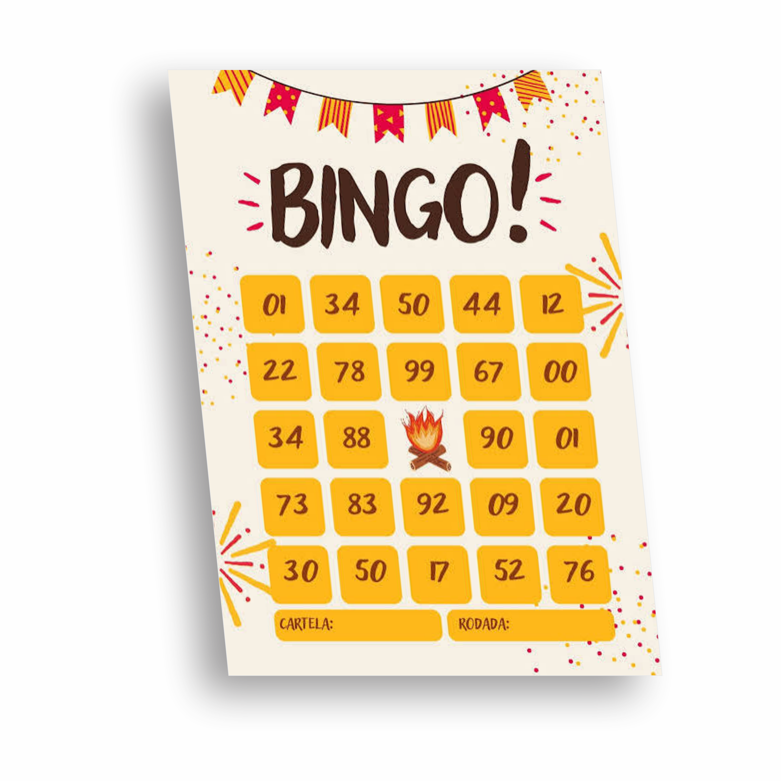 CARTELA DE BINGO 15x21