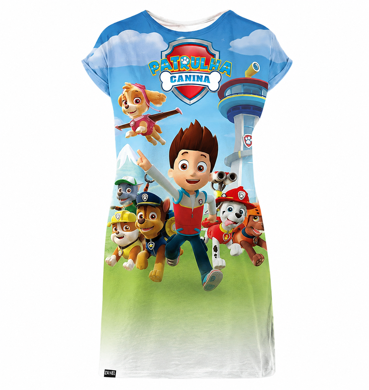 CAMISA VESTIDO ESTAMPA SEMI-TOTAL