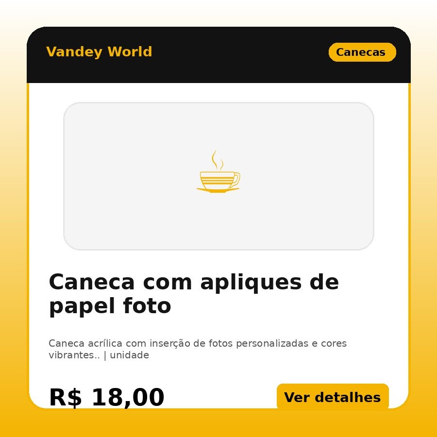 Caneca com apliques de papel foto