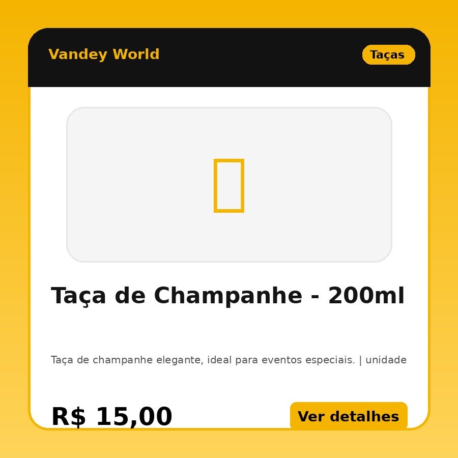 Taça de Champanhe - 200ml