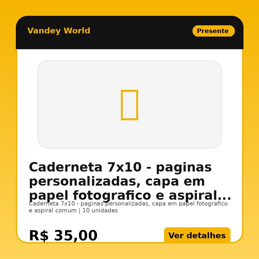 Caderneta 7x10 - paginas personalizadas, capa em papel fotografico e aspiral comum