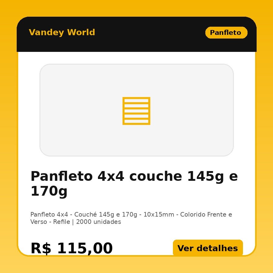 Panfleto 4x4 couche 145g e 170g