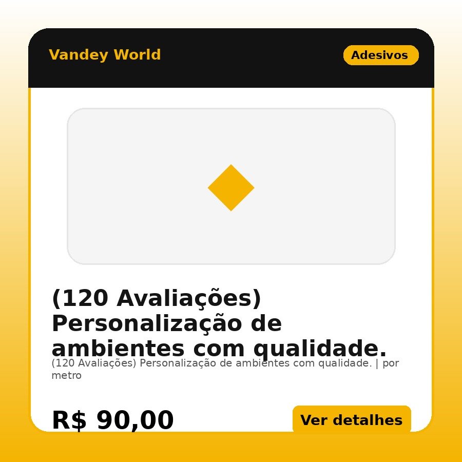 (120 Avaliações) Personalização de ambientes com qualidade.