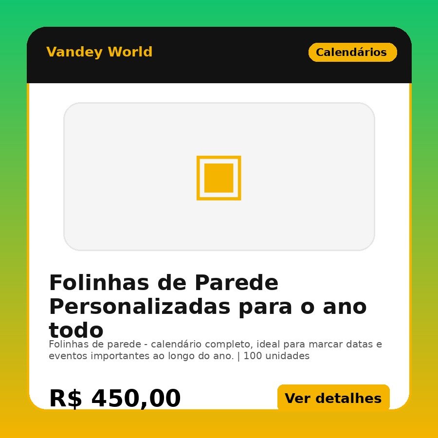 Folinhas de Parede Personalizadas para o ano todo