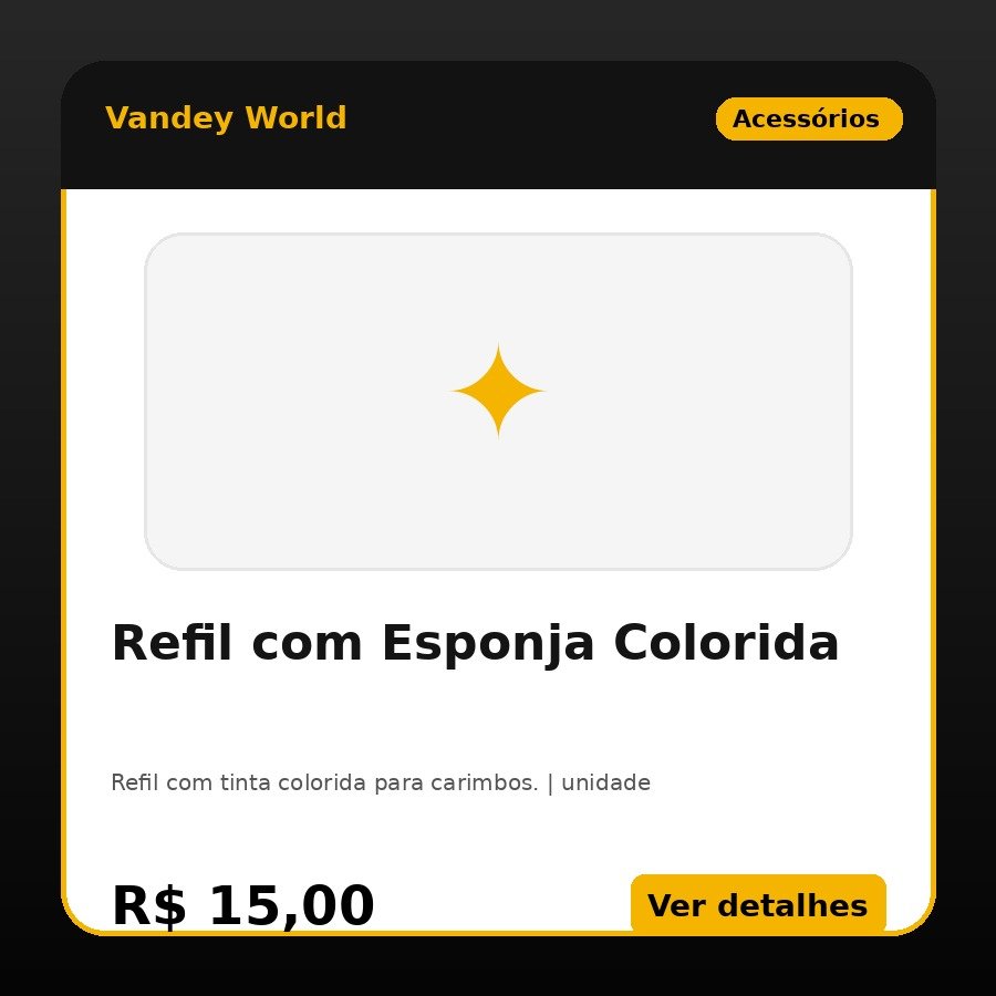 Refil com Esponja Colorida