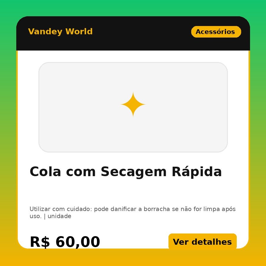 Cola com Secagem Rápida
