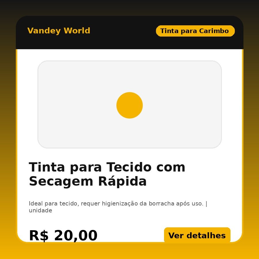 Tinta para Tecido com Secagem Rápida