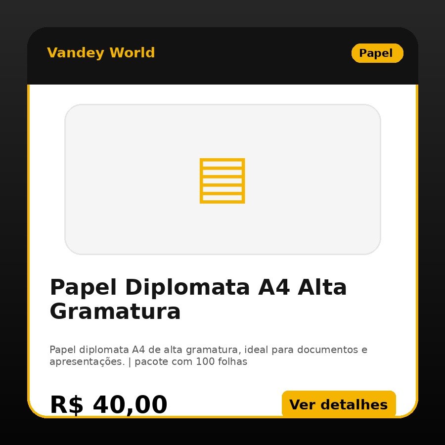 Papel Diplomata A4 Alta Gramatura