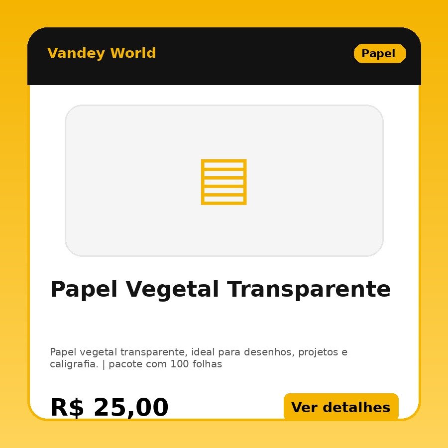 Papel Vegetal Transparente