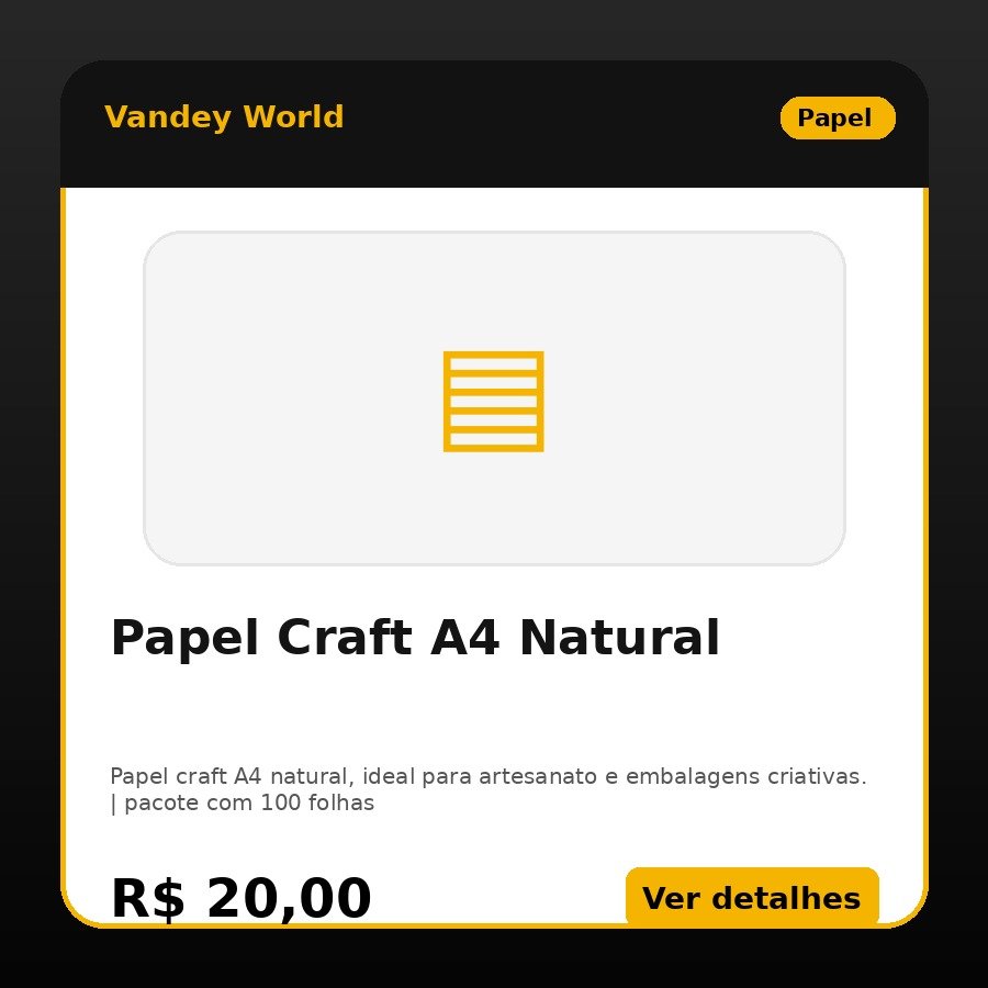 Papel Craft A4 Natural