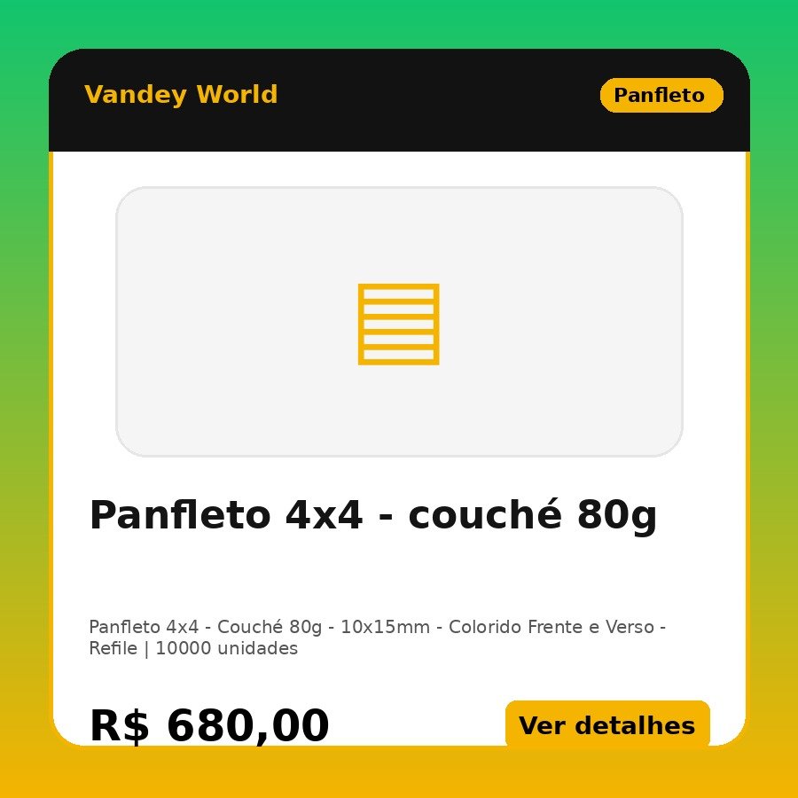 Panfleto 4x4 - couché 80g