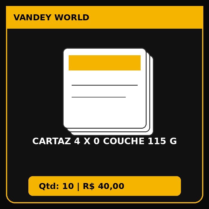 Cartaz 4 x 0 couche 115 g