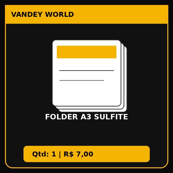 Folder A3 sulfite