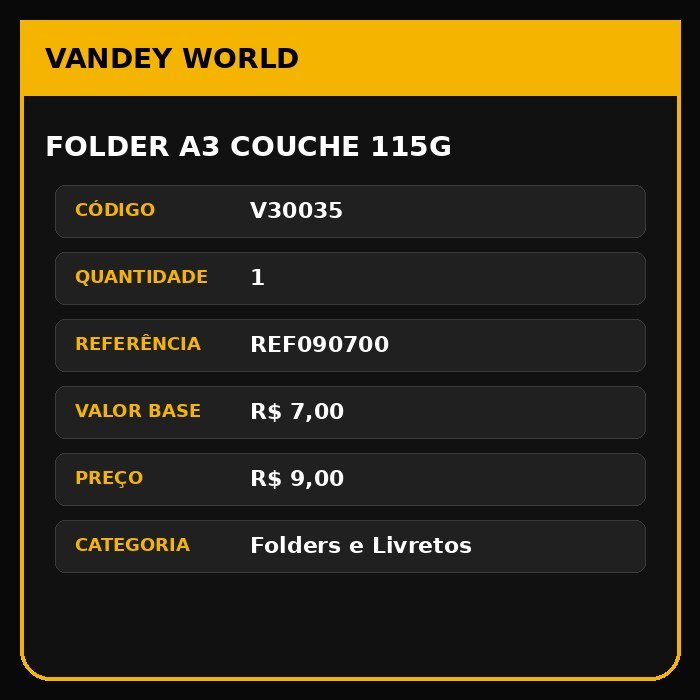 Folder A3 Couche 115g