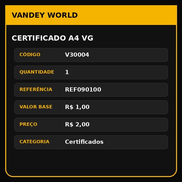 CERTIFICADO A4 VG