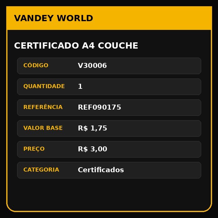 CERTIFICADO A4 COUCHE