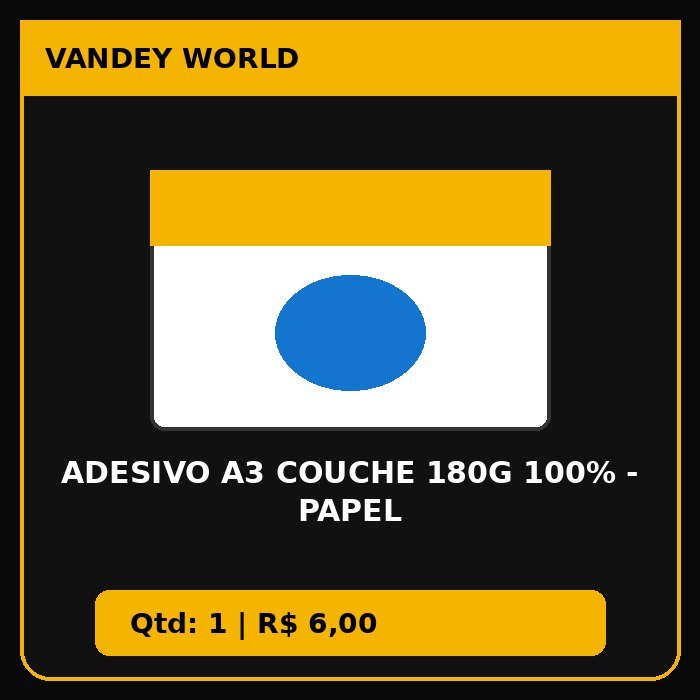 ADESIVO A3 Couche 180G 100% - PAPEL